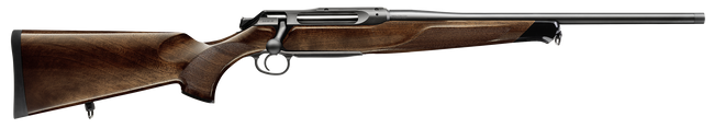 Sauer 80117097 505 Lux Full Size 270 Win 3+1 24" Matte Blued Threaded Barrel, Matte Blued Saddle Mount Steel Receiver, Grade 2 Wood Fixed Stock
