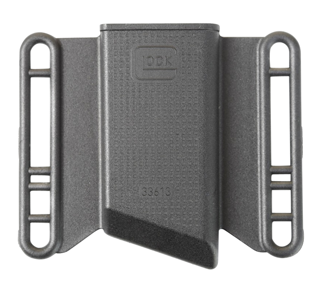 Glock MP033613 Mag Pouch  OWB Black Polymer, Belt Slide Mount Up To 2.25" Wide, Fits Glock 43 Magazines Only