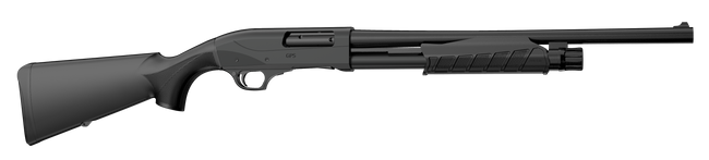 RETAY USA GPS Tactical 12GA, 18.5in. Barrel, 5rd, Synth. Stock & Forend - Black (GPSTAC18)