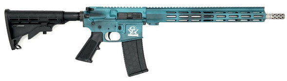 Glfa AR-15 .223 Wylde 16in 30rd Battleworn Teal Cerakote