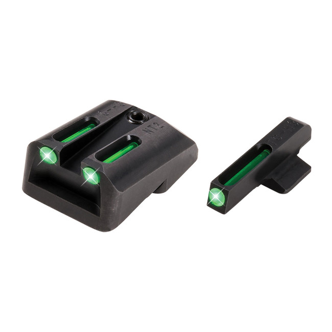 TruGlo Green Tritium Fiber Optic Front and Rear Sights 1911 Officer TG131NT3