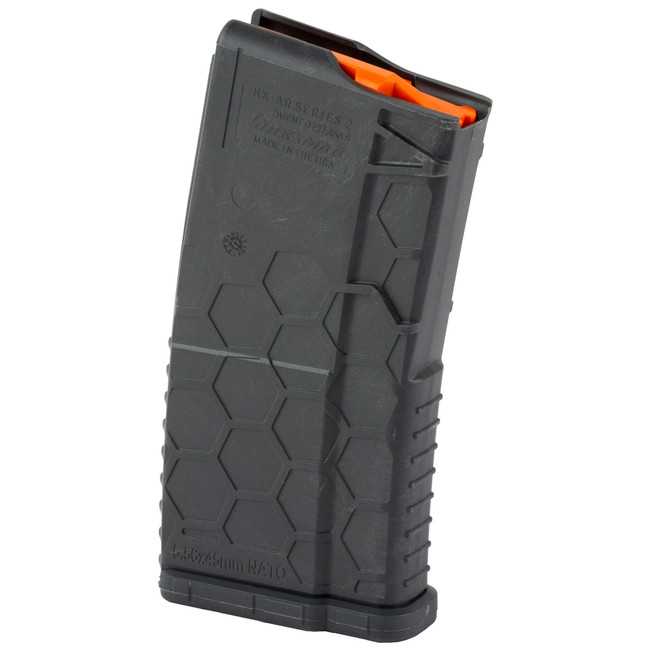 Hexmag HX1020AR15GRY Shorty Gray Polymer 10rd 5.56x45mm NATO AR-15 Magazine - HX1020AR15GRY - 840239707383
