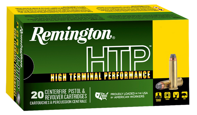 Remington HTP Handgun Ammo 357 Magnum Semi Jacketed Hollow Point 180 Grain 20 Rounds