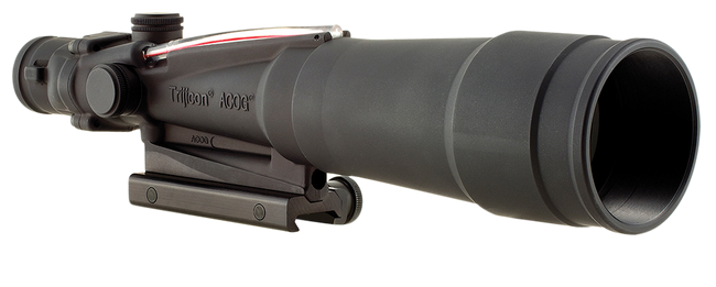 Trijicon ACOG 5.5x50 Illuminated Red Chevron BDC Reticle 223/5.56 1in Mount