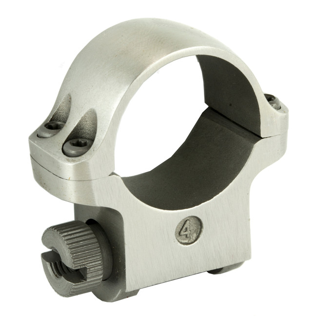 Ruger Scope Ring 1 Inch Medium Silver Steel for 42mm Objective - 90282 - 736676902828