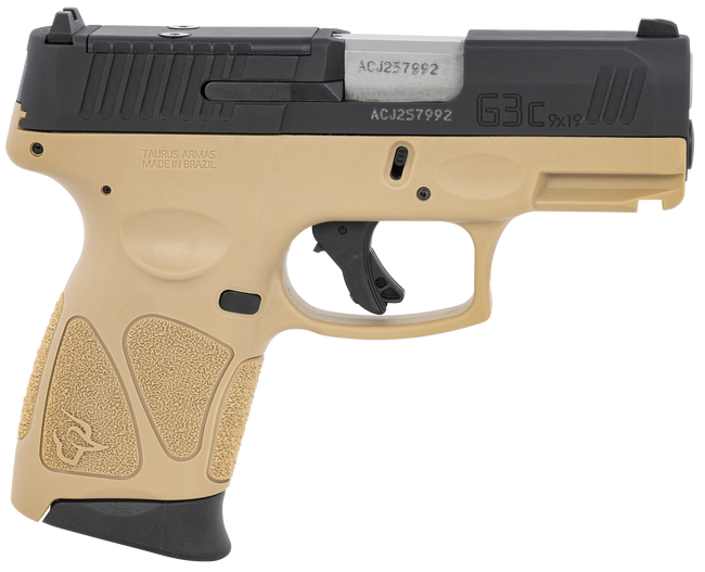 Taurus G3C T.O.R.O. 9mm 3.2" Barrel 12 Rounds Tan/Black