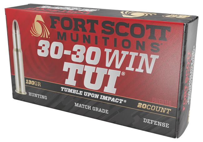 Fort Scott Munitions Rifle Ammo 30-30 Win. 130 gr. TUI 20 rd.