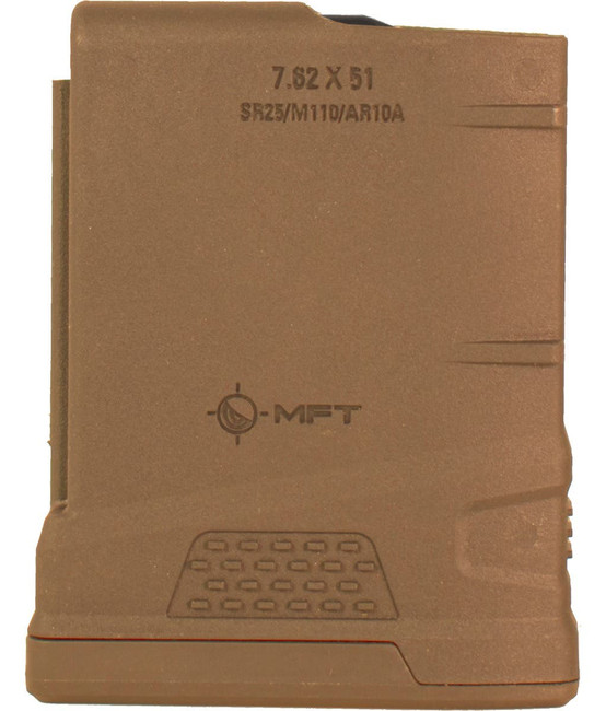Mission First Tactical MFT Extreme Duty .308 10RD FDE AR10 Magazine - 10EXD762X51-SDE - 814002027718