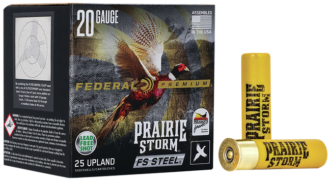 Federal Prairie Storm FS Steel Shotgun Ammo 20 ga. 3 in. 7/8 oz. 4 Shot 25 rd.