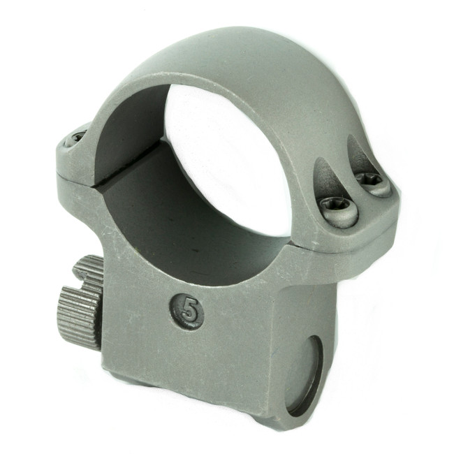 Ruger 1 Inch High Silver Scope Ring for 52mm Objective Fits Ruger Platforms - 90291 - 736676902910