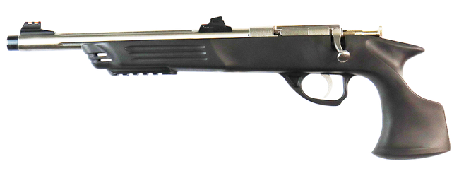 Crickett KSA696 Adult Pistol  22 LR 1rd 10.50" Stainless Steel Threaded Barrel w/Cap, Williams Fire Sights, Integrated Picatinny Accessory Rail, Synthetic Grip, Rebounding Firing Pin Safety