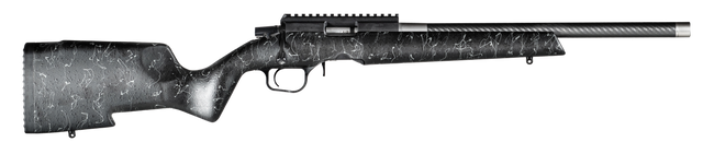 Christensen Arms 8011201200 Ranger  22 WMR 9+1 18" Carbon Fiber/Threaded Barrel, Black Anodized Finish, Black with Gray Webbing Stock