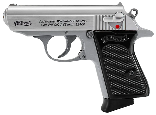 Walther PPK Pistol 32 ACP 3.3 in. Stainless 6 rd.