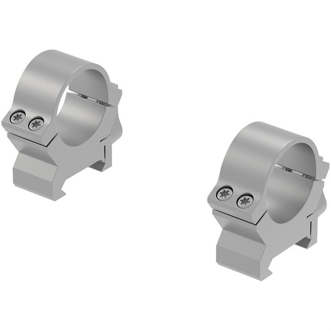 Leupold 2 Piece Precision Fit QRW2 Rings 1in Medium Silver Weaver Picatinny Compatible