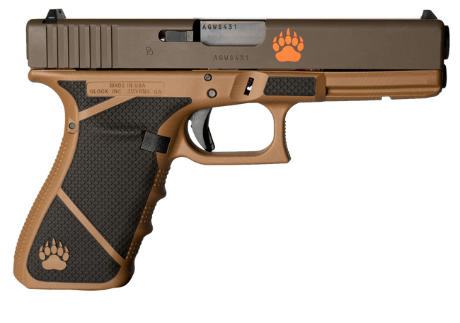 Weapon Works UG2050203-228094 G20 Gen4 Full Size Frame 10mm Auto 15+1 4.61" Black Steel Barrel Grizzly Glock Serrated Steel Slide Grizzly Glock Polymer Frame w/Picatinny Rail Ambidextrous, USA Made