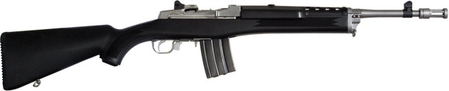 Ruger 5819 Mini-14 Tactical 223 Rem/5.56 NATO 20+1 16.10" Matte Stainless Threaded Barrel, Matte Stainless Steel Receiver w/Picatinny Rail, Black Synthetic Fixed Stock, Right Hand - 5819 - 736676058198