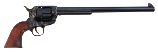 Traditions SAT73103 1873 Buntline 45 Colt (LC) 6rd 12" Blued Cylinder & Barrel Color Case Hardened Steel Frame Walnut Grip