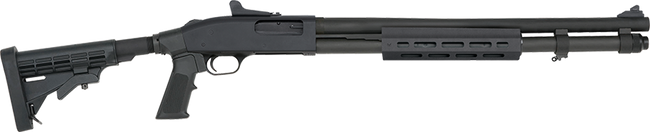 Mossberg 590A1 MLOK 12GA, 20in. Barrel, 9rd, Incl. 6 pos. adj. stock, MLOK forend, & Ghost ring sights. - Black (50769)