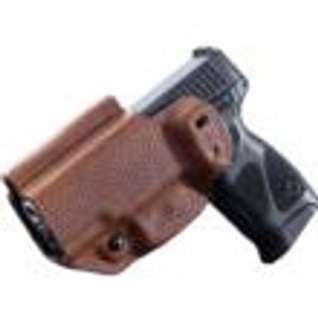 Mission First Tactical Leather Hybrid IWB/OWB Holster for Taurus PT111/G2/G2C/G2S/G3c Brown Ambi