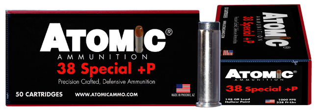 Atomic Ammunition 419 Pistol Precision Craft 38Special +P 148gr Lead Hollow Point 50 Rounds