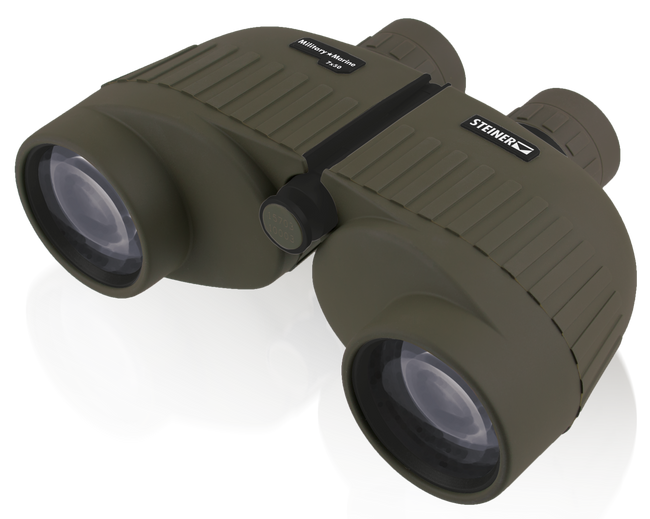 Steiner Military Marine 7x50 Porro Binoculars OD Green Makrolon Sports Auto Focus