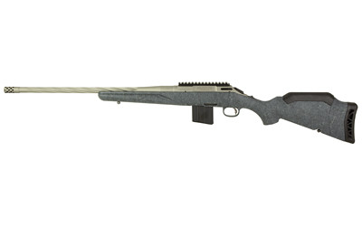 Ruger 46918 American Gen II Full Size 22 ARC 10+1 20" Cobalt Cerakote Threaded Barrel, Picatinny Rail Steel Receiver, Gray Splatter Adjustable Synthetic Stock - 46918 - 736676469185