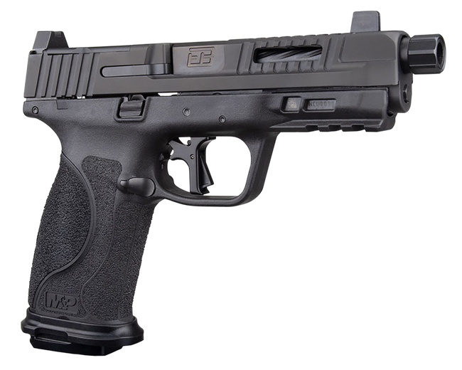 Ed Brown MPF1 Fueled M&P F1 9mm Luger 17+1 4.25" Match Grade Threaded Barrel, Polymer Frame w/Picatinny Accessory Rail, Serrated/Optic Cut Steel Slide w/Nitride Finish, Polymer Grip