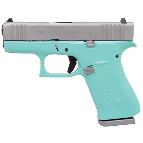 Glock G43X 9mm Luger 3.4in Barrel 10rd Blue Finish