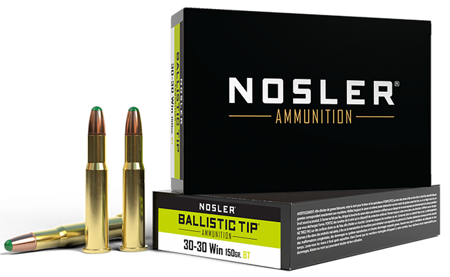 Nosler Ballistic Tip Rifle Ammunition 30-30 Win. 150 gr. BT SP 20 rd.