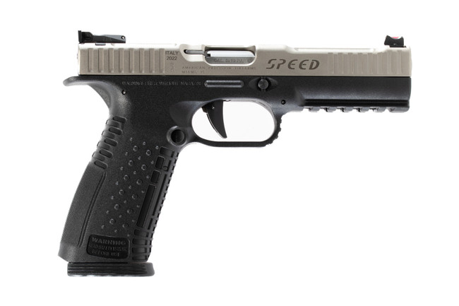 Arsenal Firearms Strike One Speed Pistol - Black / Stainless | 9mm | 5" Barrel | 2 x 17rd Mags | Competition Straight Trigger | Fiber Optic Front Sight