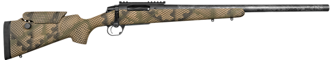 Proof Research 135884 Tundra TI Full Size 7mm PRC 4+1 24" Carbon Fiber Match Grade/Threaded Barrel Black Titanium Receiver TFDE Fixed w/Adj Cheek Rest Stock