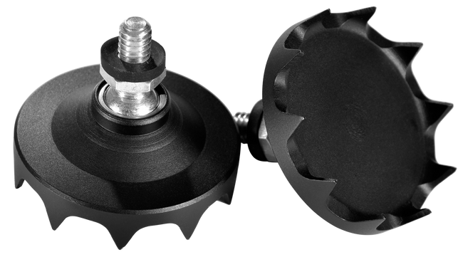 Warne 7951M Precision Bipod Claw Feet Black Steel/Aluminum