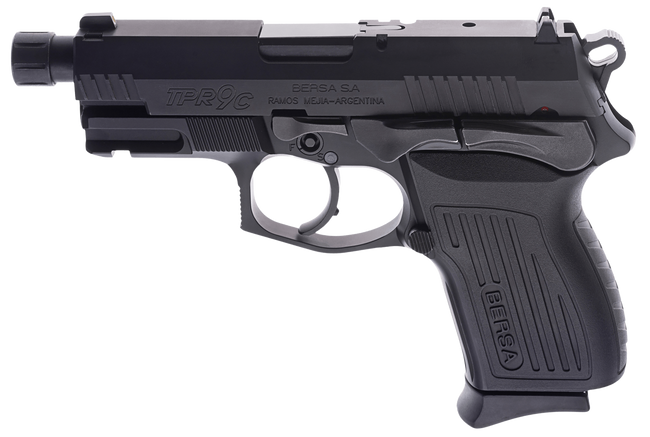 Bersa TPR Compact, 9mm Luger, 3.25in. Barrel, 13rd, Threaded - Black (TPR9CMX)
