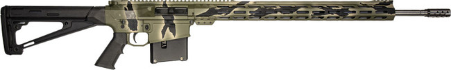 Great Lake Firearms GLFA GL10 Rifle 7mm Remington Magnum 24 Inch 5 Rounds Pursuit Green Camo
