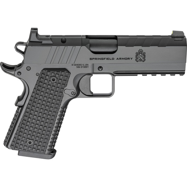 Springfield Armory PX9227LAOS 1911 Emissary 9mm 9+1 4.25" Stainless Steel Barrel Optic Ready Black Carbon Steel Slide VZ Grips Thin-Line G10 Grip - PX9227LAOS - 706397964573