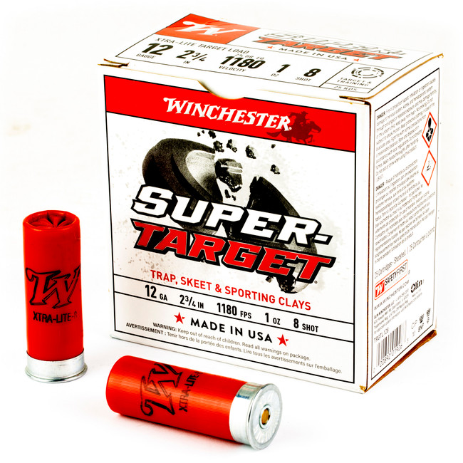 Winchester USA Super Target Load 12 ga. 2.75 in. 1 oz. 8 Shot 25 rd. - TRGTL128 - 020892019263