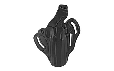 Galco CTS212RB Cop 3 Slot OWB Black Leather Belt Slide Fits 1911 Right Hand - CTS212RB - 601299021808