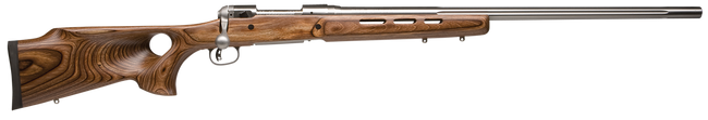 Savage Model 12 BTCSS 204 Ruger 26 Inch 4 Rounds Stainless Steel Brown Laminate