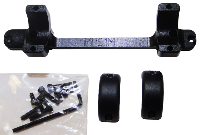 DNZ Products Game Reaper Mossberg Scope Mount Ring 1 Piece Base 6061 T6 Aluminum Medium Ring Height 1.06 Inch Mount 5.931 Inch Length