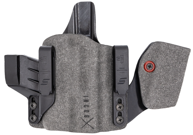 Safariland INCOG0895A0CX261MC IncogX  w/Mag Caddy IWB Black/Gray Boltaron Belt Clip Fits Glock 43X/48 Right Hand