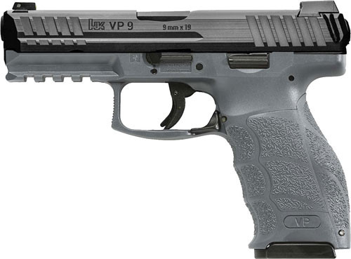 HK VP9 9mm Luger, 4.09in. Barrel, 10rd, Night Sights - Gray (81000232)
