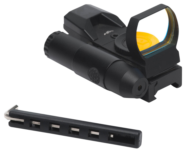 Firefield FF26023 Impact Duo Reflex Sight  Matte Black 1 x 31 mm x 22 mm 3 MOA/5 MOA Red Dot Multi Reticle Red Laser