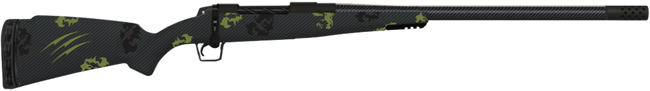 Fierce Firearms ROG300WIN22BF Carbon Rogue  Full Size 300 Win 3+1 22" Carbon Fiber Hand Lapped/Match Grade Threaded Barrel, Black Cerakote Steel Receiver, Forest Camo Fierce Rogue Carbon Fiber Stock