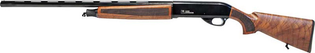 Iver Johnson IJ500 12GA, 26in. Barrel, 5rd, Wood Stock & Forend - Black (ij5001226)
