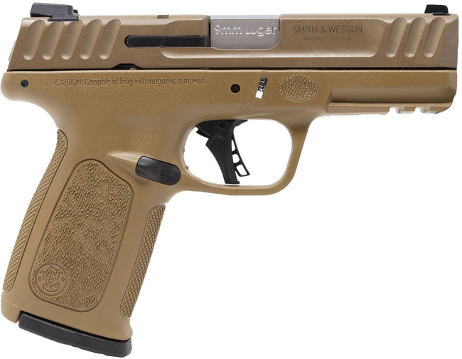 Smith & Wesson 14371 SD9 2.0  9mm Luger 16+1 4" FDE Compact Frame Stainless Steel Slide Textured Grip - 14371 - 022188899382