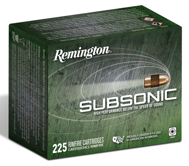 Remington Subsonic 22LR Hollow Point 40 Grain 225 Rounds