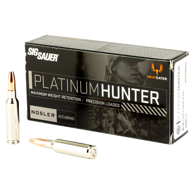 Sig Sauer Platinum Hunter 6.5 Creedmoor Bonded Polymer Tip 140 Grain 20 Rounds - E65CMPH14020 - 798681704460