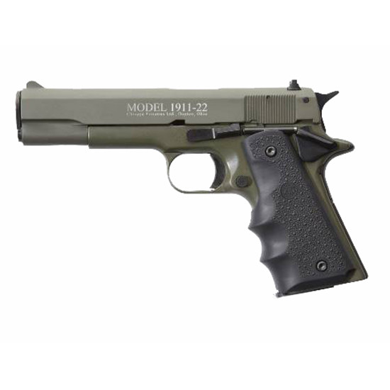 Chiappa 1911-22 22 Long Rifle 5 Inch 10 Rounds OD Green Hogue Grips