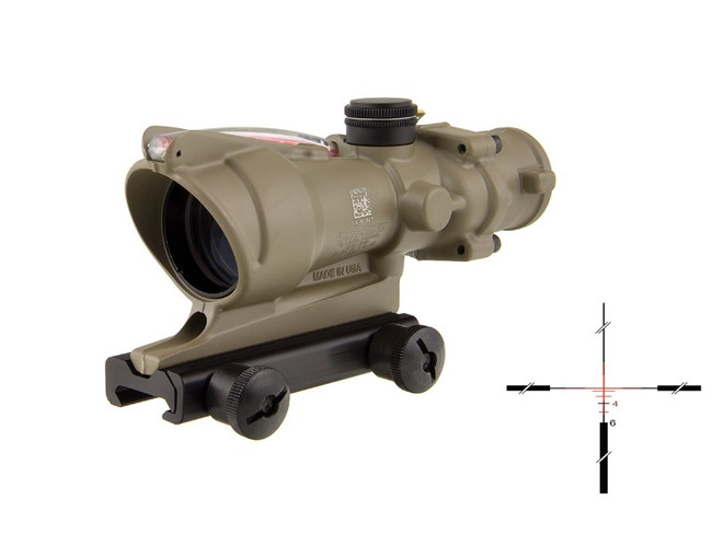 Trijicon Acog 4x32 Bac Riflescope 1 Inch Mount for 223 Caliber Platforms