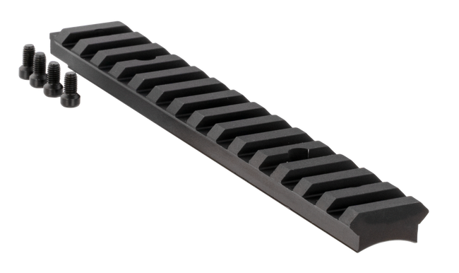 Ruger 90671 Picatinny Rail  Black Anodized Aluminum Fits Ruger American Rifle Short Action